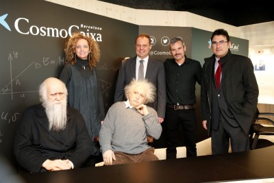 Juan José Ramos (dreta), en el lliurament dels ajuts RecerCaixa, a Barcelona, el 27 de gener. 