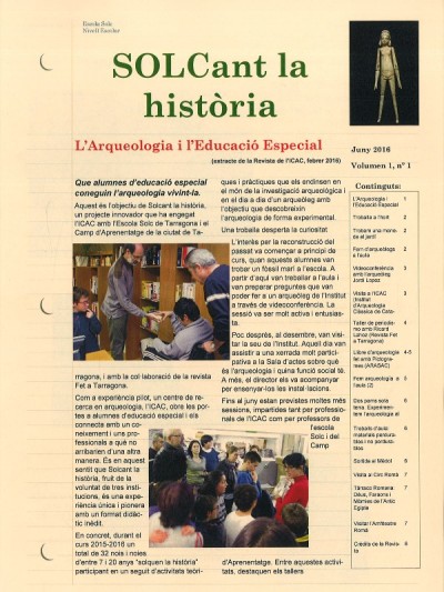 Coberta de la revista resultant del projecte.