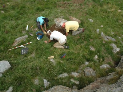 Sondeig en un tancat d'Aigols Podrits.