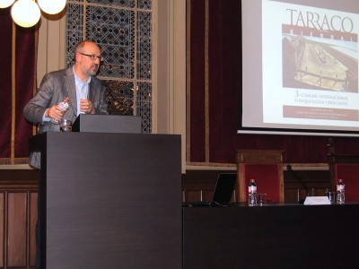 Joan Gómez Pallarès, en la conferència inaugural. Foto: FPMC.