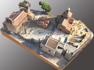 Vista general de les esglésies de Sant Pere de Terrassa (antiga Seu episcopal d’Egara).