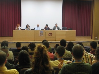 L'Aula Magna de la URV durant la inauguració.