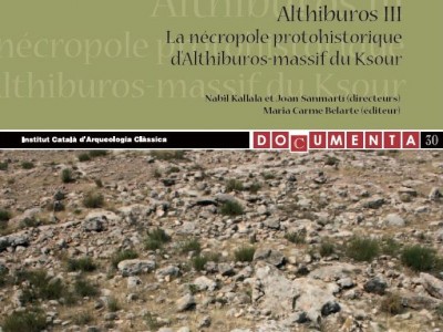 Fragment de la coberta del tercer volum sobre Althiburos publicat per l'ICAC.
