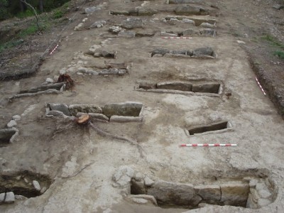 Vista general de la necròpolis de Pertegàs.