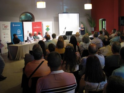 Joan Sanmartí (UB) durant la presentació de la recerca.