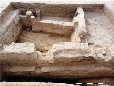 Cel·la monàstica budistes que va excavar Martínez el 2010.