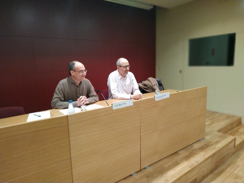 Palet i Gómez, en un moment de l'acte