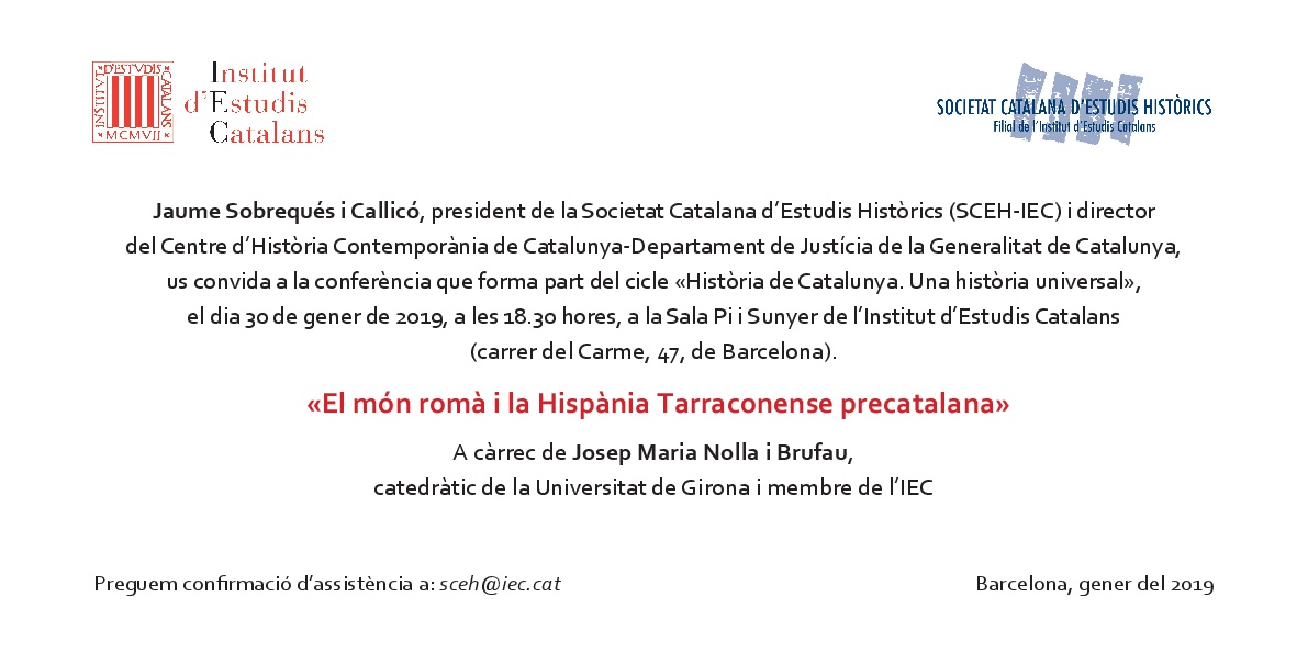 Conferencia Mon Roma_invitacio_Prevosti