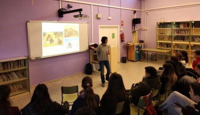 La investigadora Lídia Colominas, en un momento de su presentación