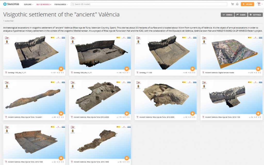 Sketchfab ICAC Valencia la Vella