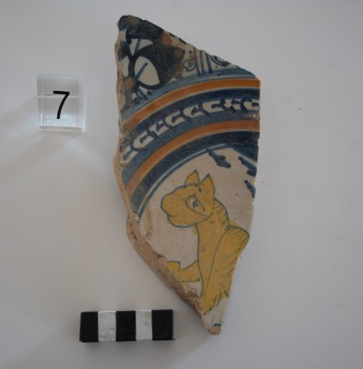 Una de les peces de la mostra de ceràmica de Montelupo analitzada (© Roberta di Febo)