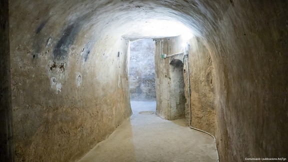 Imatge de les galeries del subsol. Foto: Arquebisbat de Tarragona, Santi Grimau.