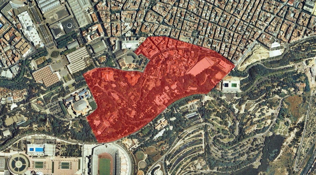 Delimitació de la zona estudiada sobre el terreny. Imatge: Hèctor A. Orengo (GIAP-ICAC).