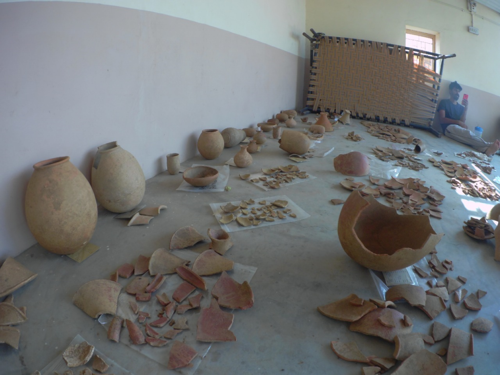 Mostra de ceràmica "Early Harappan" de Juna Khatiya, a l’espera de l’extracció de lípids. Foto: Projecte Kachchh.