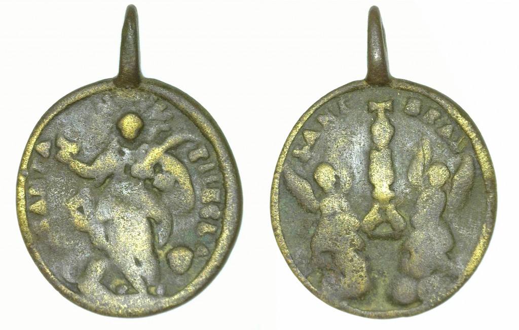 Medalla de santa Tecla. Imatge publicada a l'article al Butlletí Arqueològic V (2021). Foto: Iñaki Matias, ICAC.
