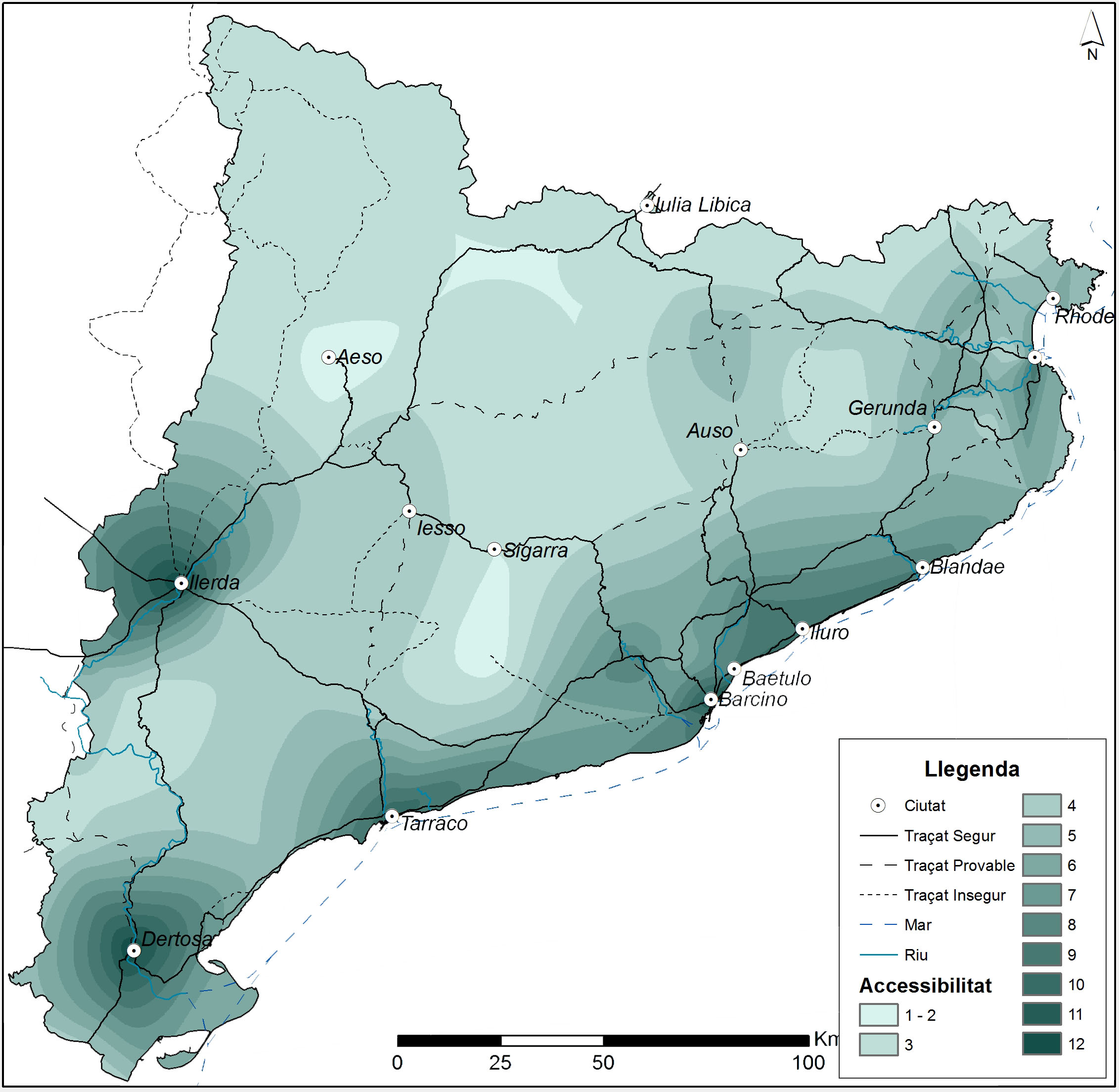 Anàlisi de l'accessibilitat del territori català Anàlisi de l'accessibilitat del territori català